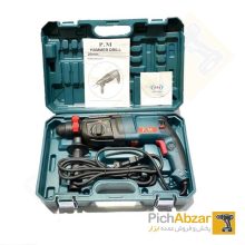 دریل بتن کن سه کاره 4 شیار 26 میلیمتر 800 وات پی ام مدل 11253 در فروشگاه پیچ ابزار