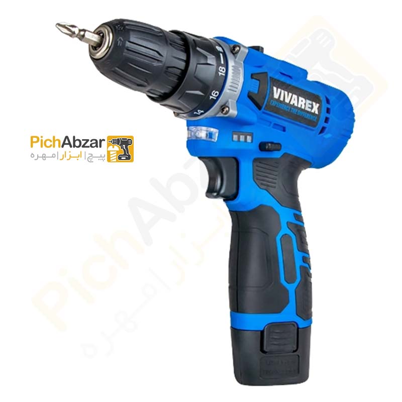 قیمت خرید و فروش اینترنتی دریل شارژی ۱۲ ولت ۲ باطری بدون لوازم ویوارکس مدل VR1215V-2B | از فروشگاه بزرگ آنلاین عمده فروشی پیچ ابزار تهران
