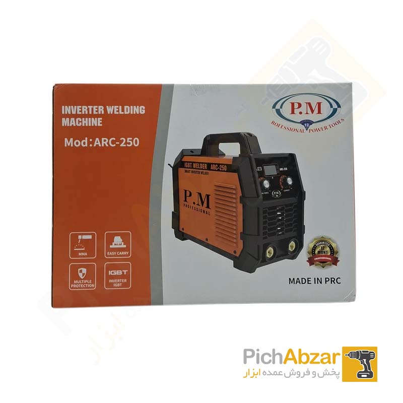 قیمت خرید و فروش اینترنتی دستگاه جوش 2 ولوم IGBT پی ام مدل ARC250 | از فروشگاه بزرگ آنلاین عمده فروشی پیچ ابزار تهران