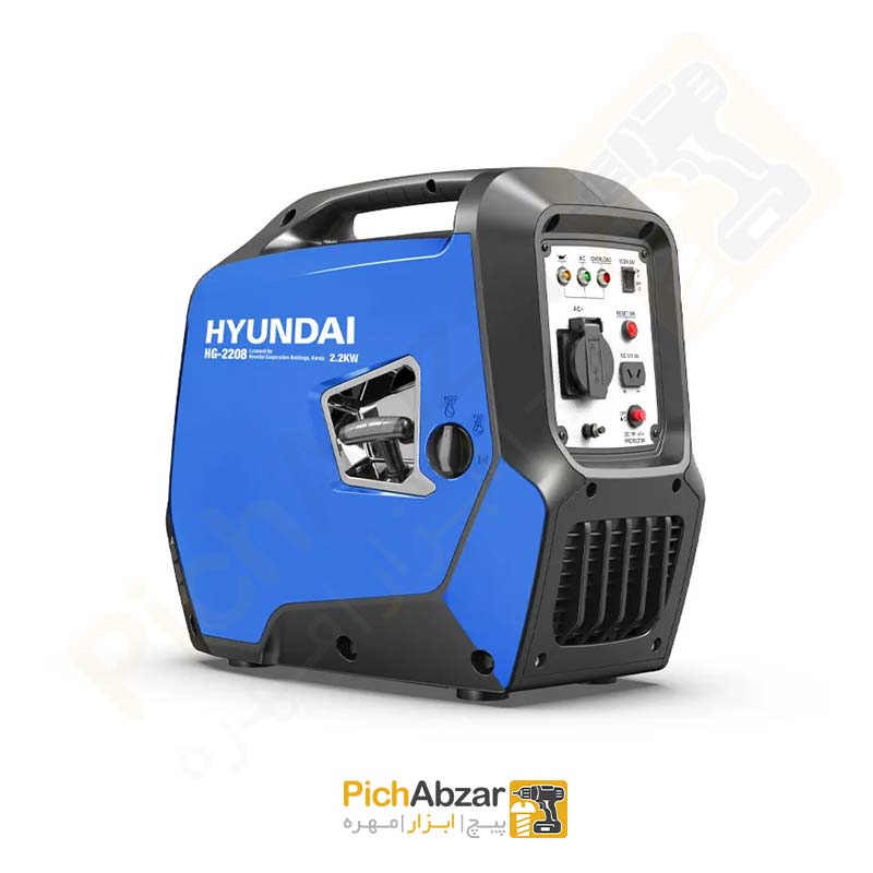 ژنراتور اینورتر 2.2 کیلووات هندل دستی هیوندای مدل HG-2208